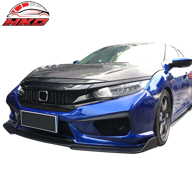 Fits 16-21 Civic Sedan Gen X Concept Style Front & Rear Bumper Conversion Kit PP