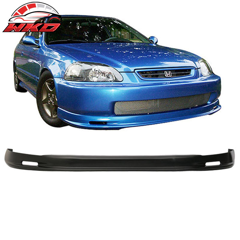 Wholesale 96-98 Civic 3D Mugen Front Bumper Lip + 2PC Rear Bumper Lip Valance Spats