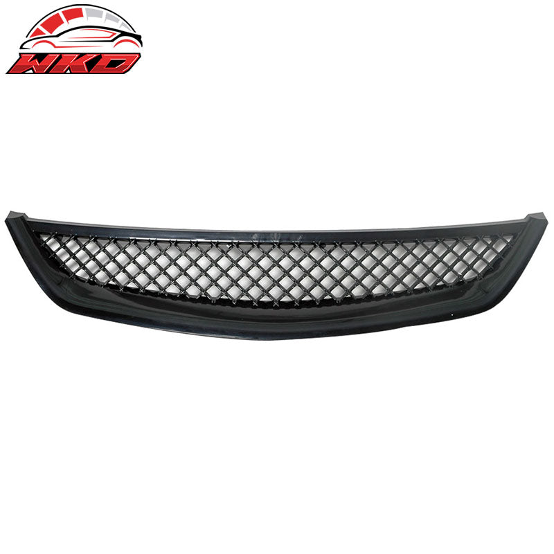 Fits 01-03 Honda Civic T-R T-R BUnpainted ABS Front Hood Grille Grill
