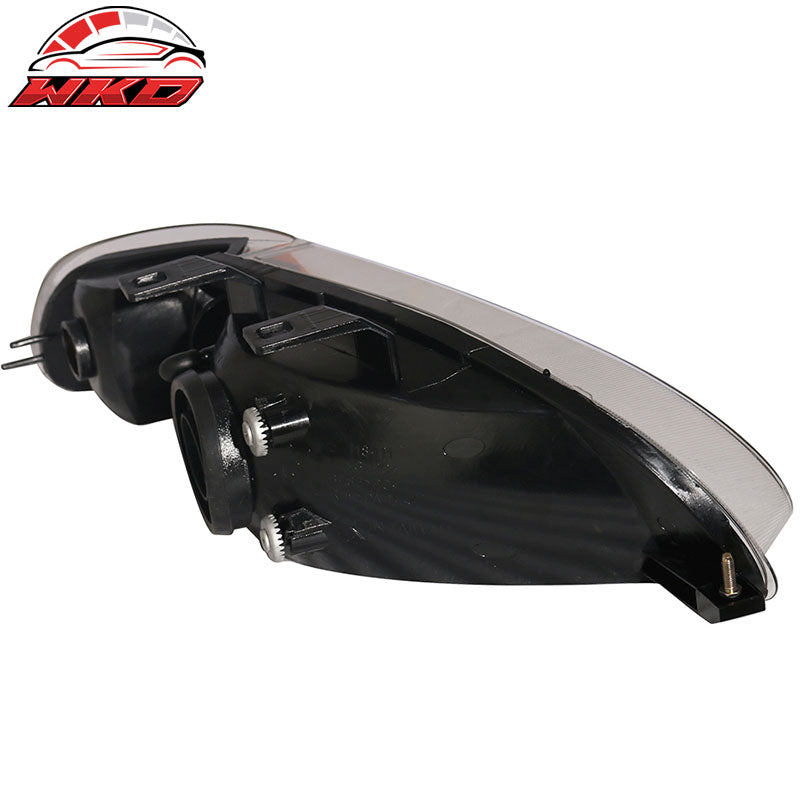 Fits 92-95 Honda Civic 2Dr 3Dr JDM Black Amber Headlights