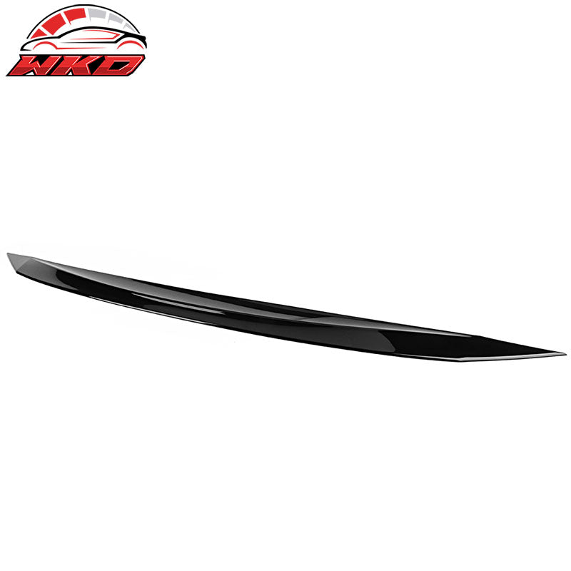 Fits 16-18 Honda Civic 10th Gen Gloss Black Front Bonnet Lip Molding Trim Bar