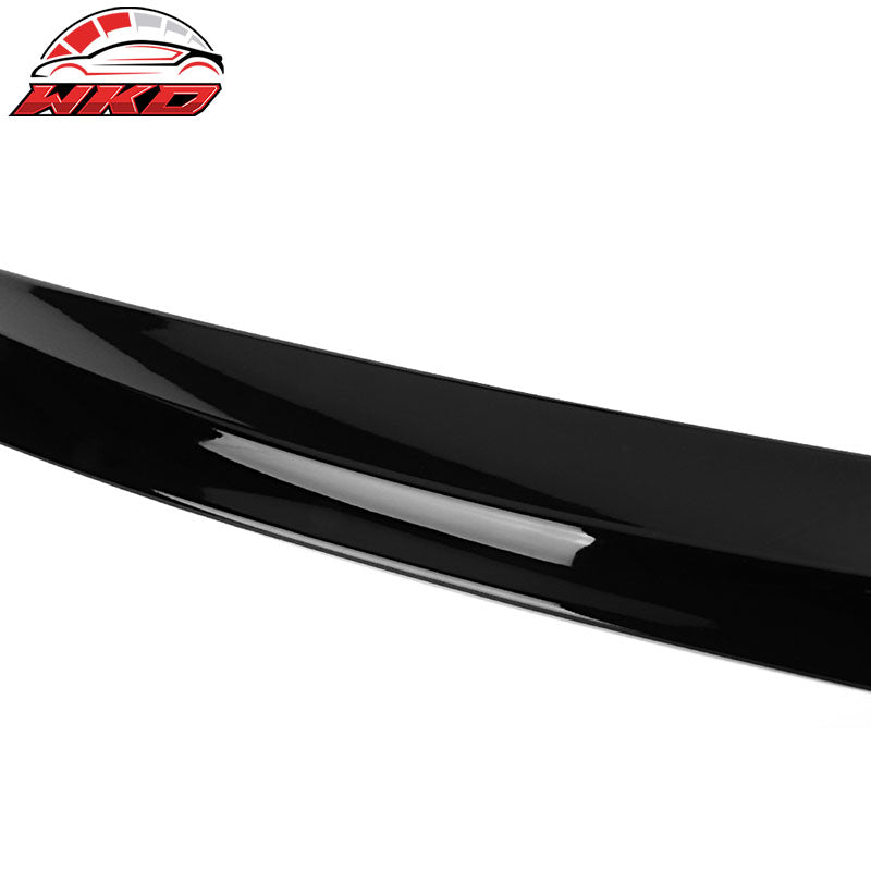 Fits 16-18 Honda Civic 10th Gen Gloss Black Front Bonnet Lip Molding Trim Bar