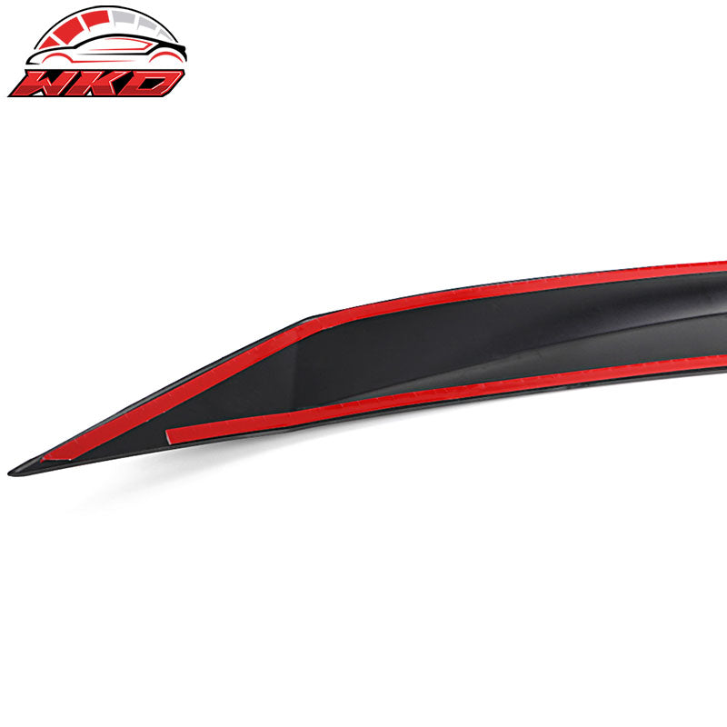 Fits 16-18 Honda Civic 10th Gen Matte Black Front Bonnet Lip Molding Trim Bar