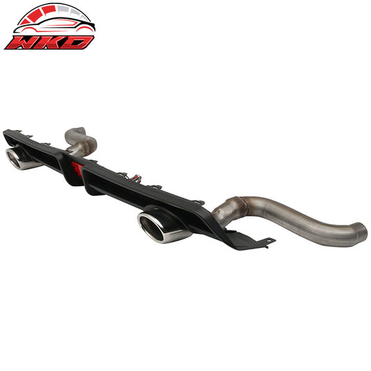 Wholesale 16-21 Honda Civic Sedan Rear LED Diffuser + Axle Back Dual 4in Exhaust Tips