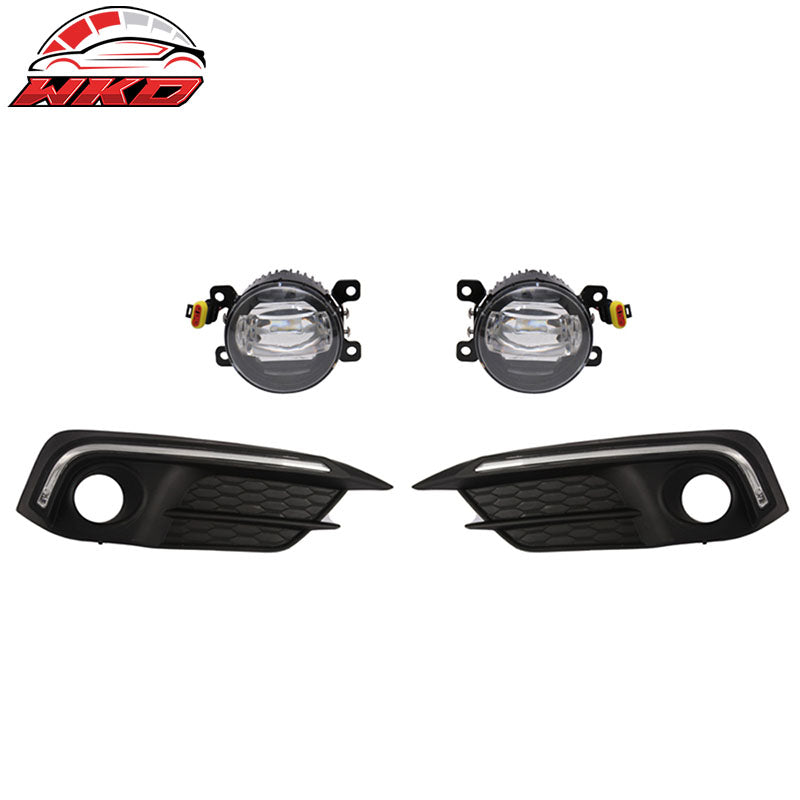 Wholesale 16-18 Civic Coupe Sedan LED DRL Daytime Running Lights + Fog Cover + Lamp