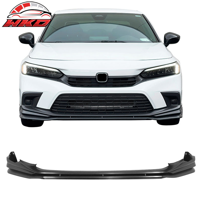 Fits 22-24 Honda Civic Sedan PP Side Skirts Front Rear Bumper Lip W/Muffler Tips