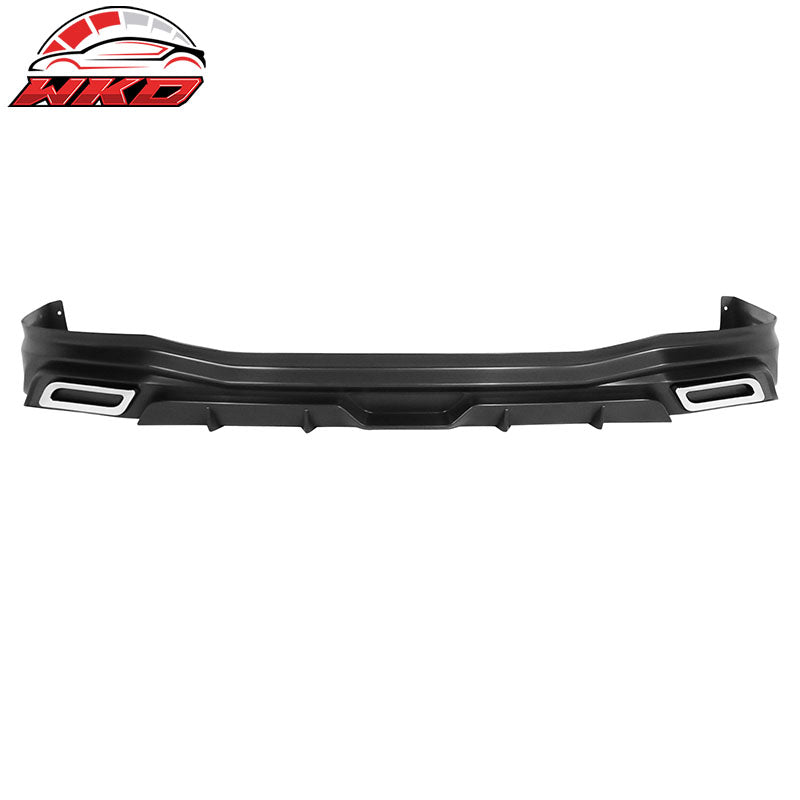 Fits 22-24 Honda Civic Sedan PP Side Skirts Front Rear Bumper Lip W/Muffler Tips