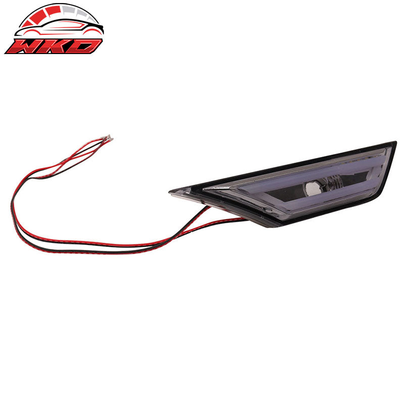 Fits 16-18 Honda Civic Sedan Coupe Smoke LED Front Sidemarkers Side Marker Light
