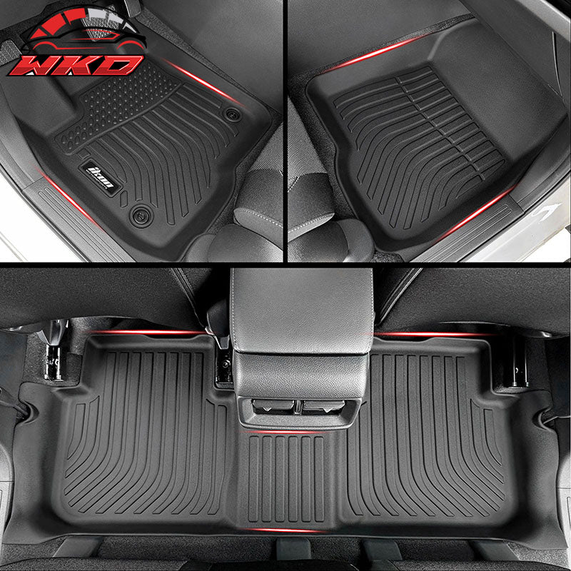 For 23-26 Honda CR-V All Weather Floor Mats Carpets & Rear Trunk Cargo Liner TPE