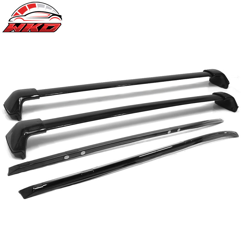 Fits 12-16 Honda CR-V 4PCS Roof Rack Cross Bar + Side Rail Luggage Carrier Set