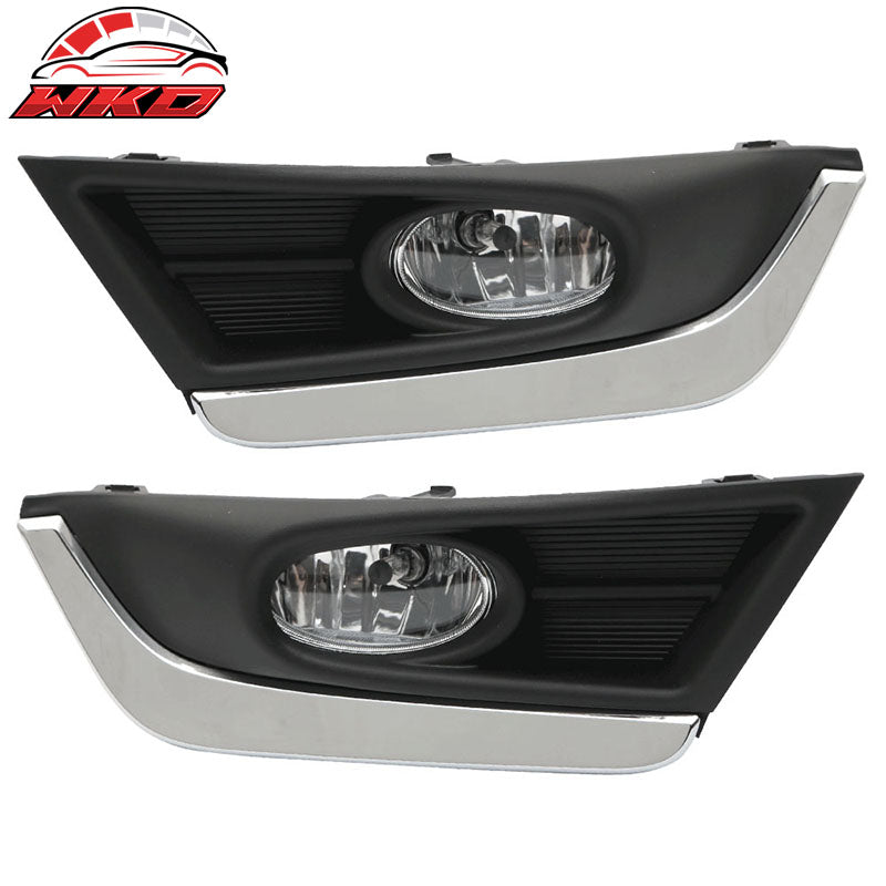 Wholesale 17-18 Honda CRV OE Front Foglight Kit Fog Lamp with Chrome Trim