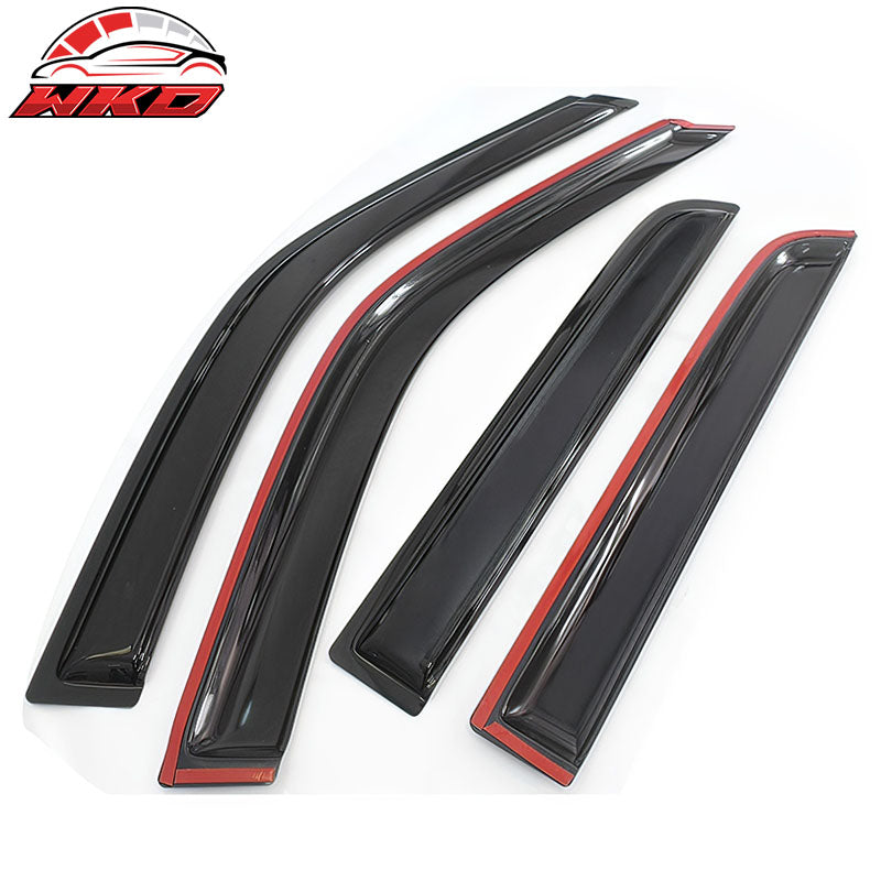 Fits 97-01 Honda CRV CR-V Acrylic 4PCS Window Visors Vent Rain Sun Guard Tape-On