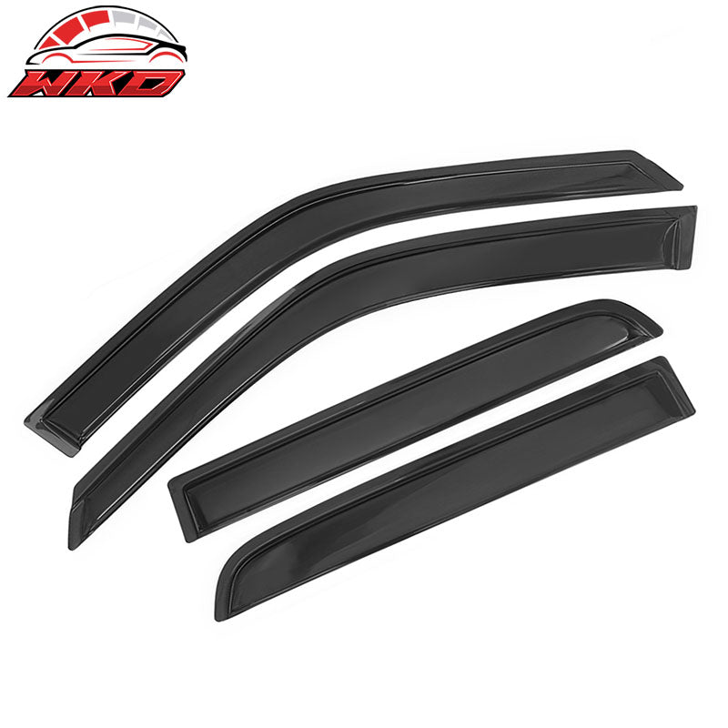 Fits 97-01 Honda CRV CR-V Acrylic 4PCS Window Visors Vent Rain Sun Guard Tape-On