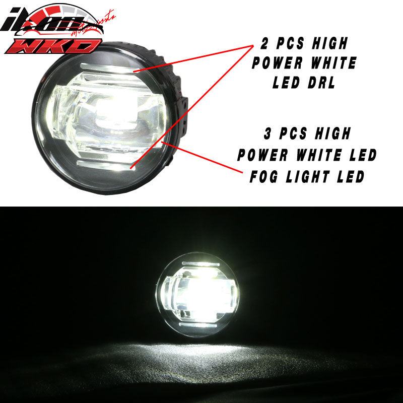 Fits 15-16 Honda Fit Jazz GK5 LED Daytime Running + Fog Light US Model DRL Lamp
