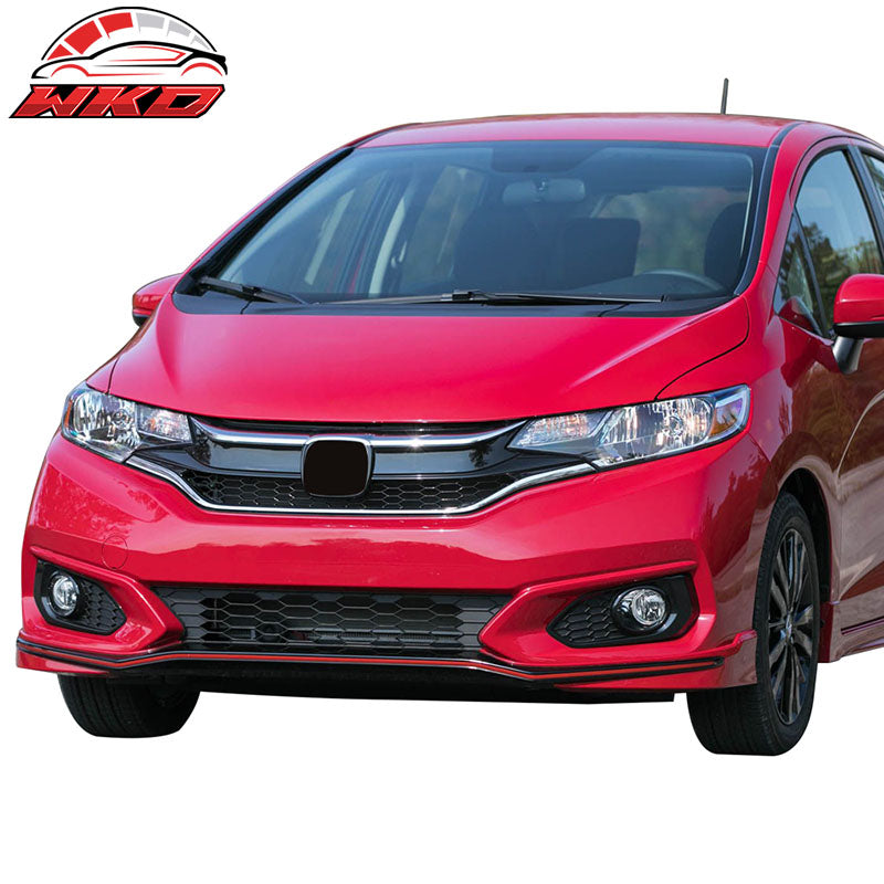 Fits 18-19 Honda Fit OE Style Black Housing Clear Lens Fog Lights Lamps Kit ABS