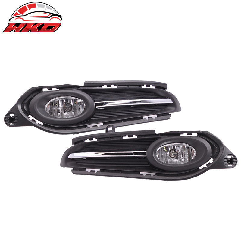 Wholesale 16-18 Honda HRV Front Fog Light Lamp + Switch Wiring Kit - Black Clear