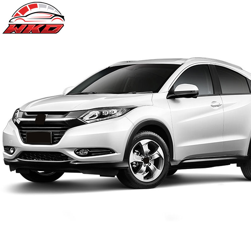 Fits 16-18 Honda HRV Front Fog Light Lamp + Switch Wiring Kit - Black Clear