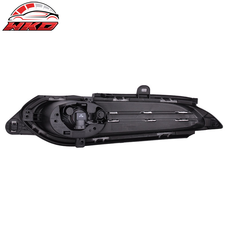 Fits 16-18 Honda HRV Front Fog Light Lamp + Switch Wiring Kit - Black Clear