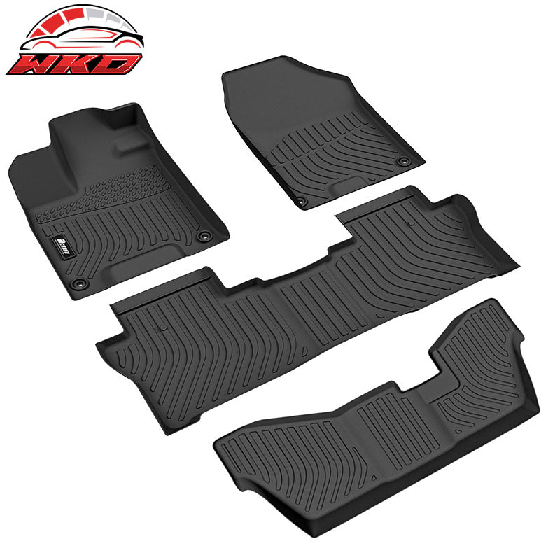 Fits 16-22 Honda Pilot 8 Seats All Season 3D Floor Mats Carpet Liners Pad - TPE