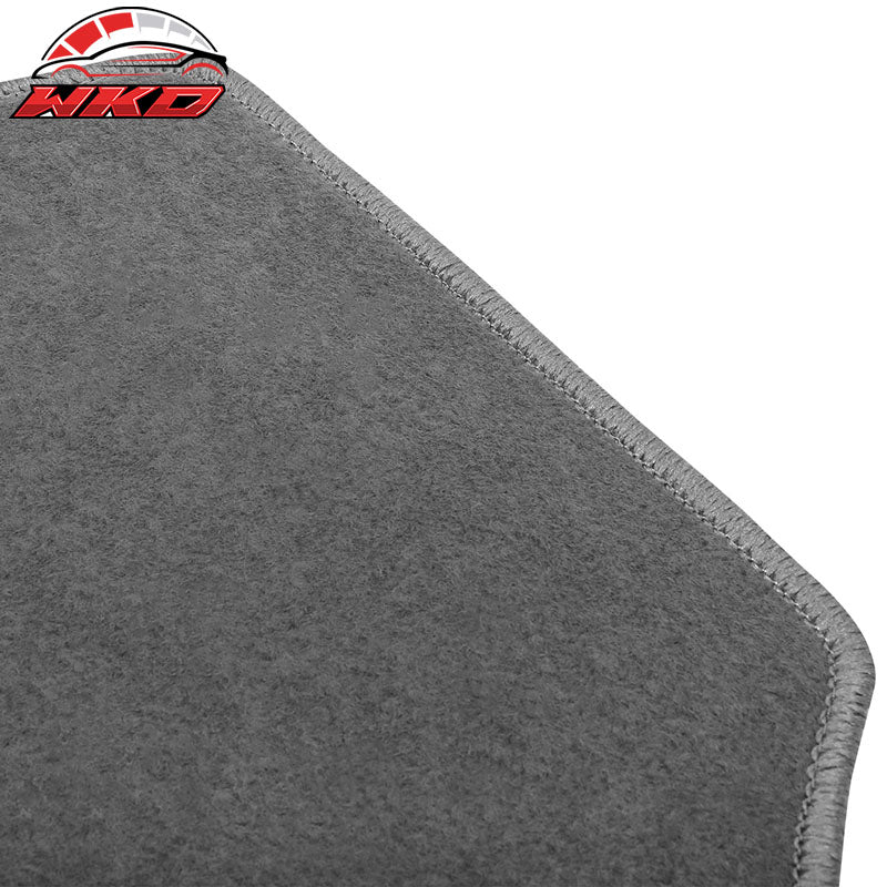 Fits 17-26 Honda Ridgeline Anti-Slip Front Rear Floor Mat Carpet Nylon 3PCS Gray