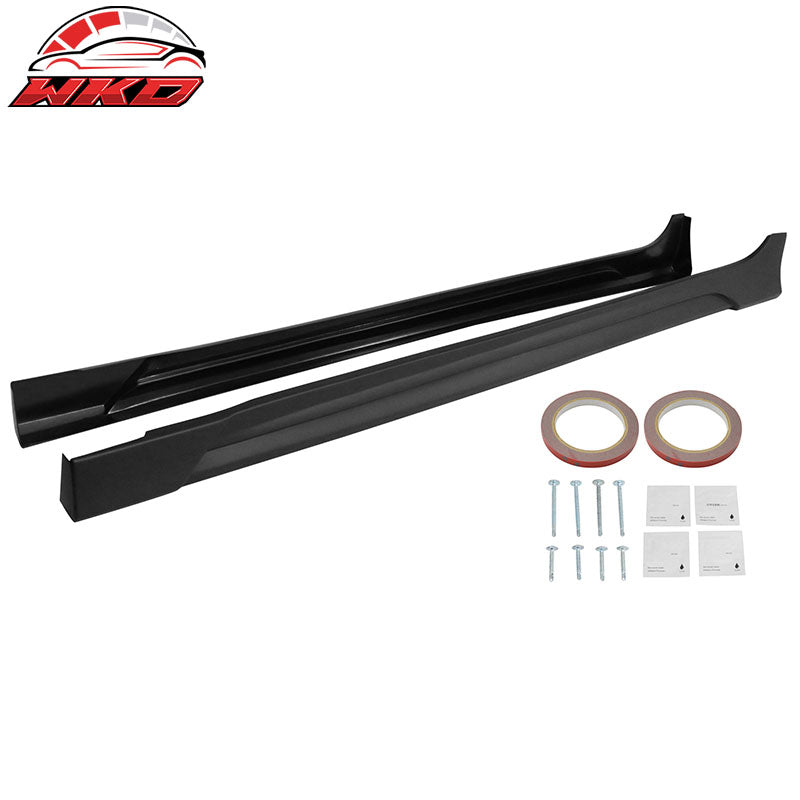 Fits 21-23 Hyundai Elantra Matte Black PP Side Skirts Extension Rocker Panel