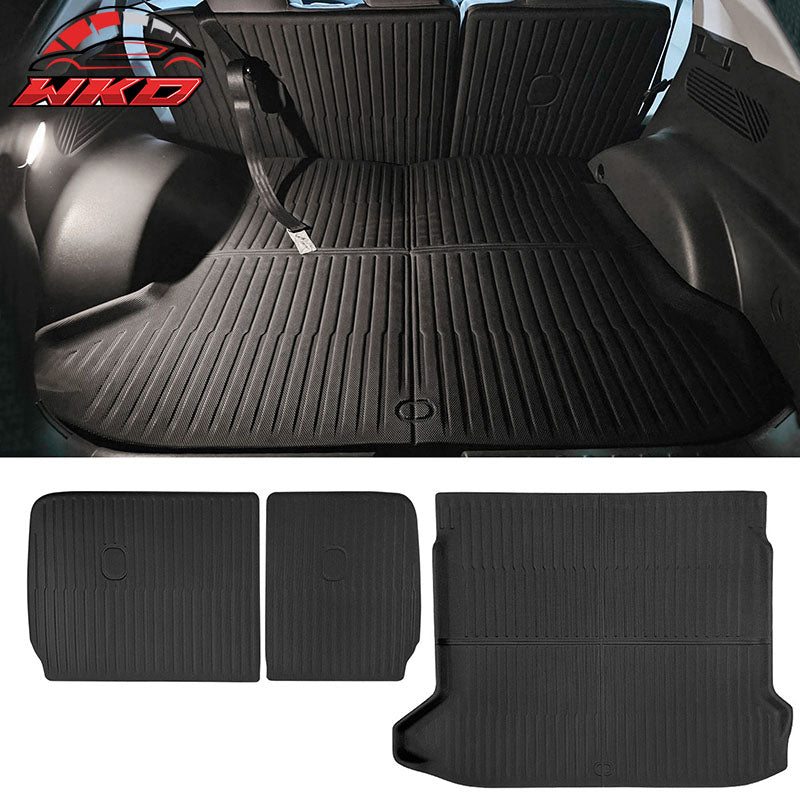 Fits 22-24 Hyundai Ioniq 5 All Weather Trunk Mat Cargo Liner + Backrest Mats XPE