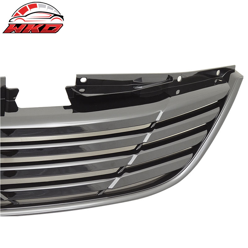 Fits 11-14 Hyundai Sonata Horizon Black Front Bumper Hood Grille Grill ABS