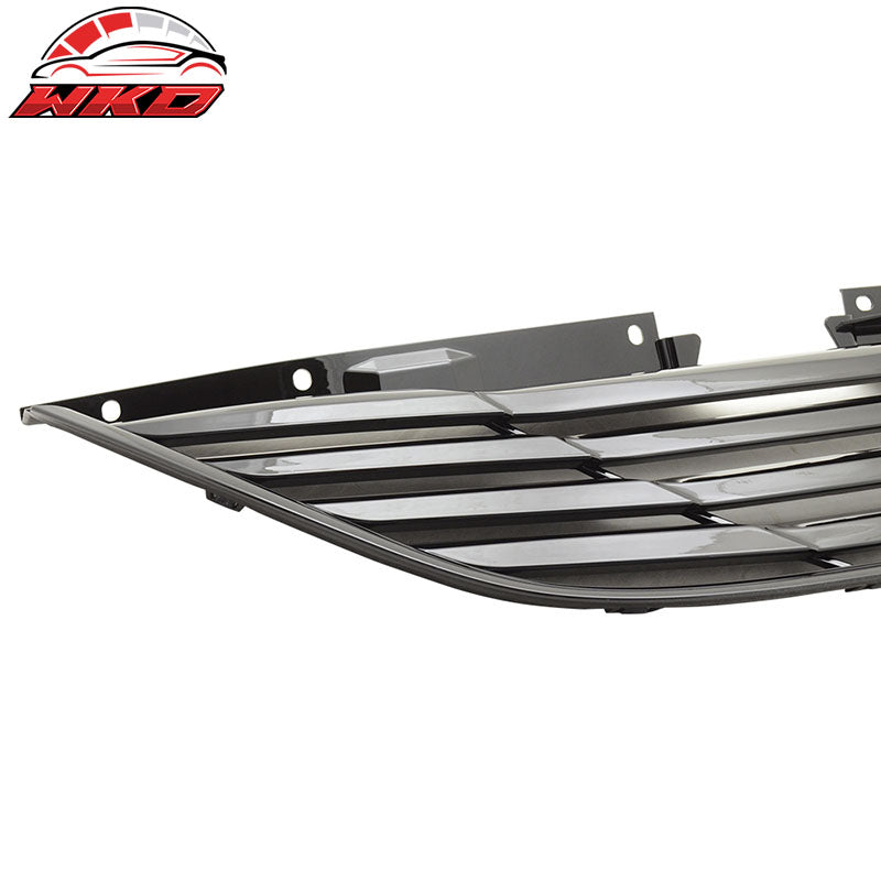 Fits 11-14 Hyundai Sonata Horizon Black Front Bumper Hood Grille Grill ABS