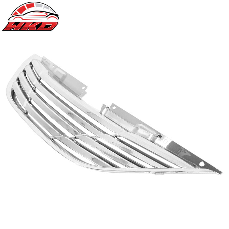 Fits 11-14 Hyundai Sonata Horizontal Style Front Upper Mesh Grille Chrome ABS