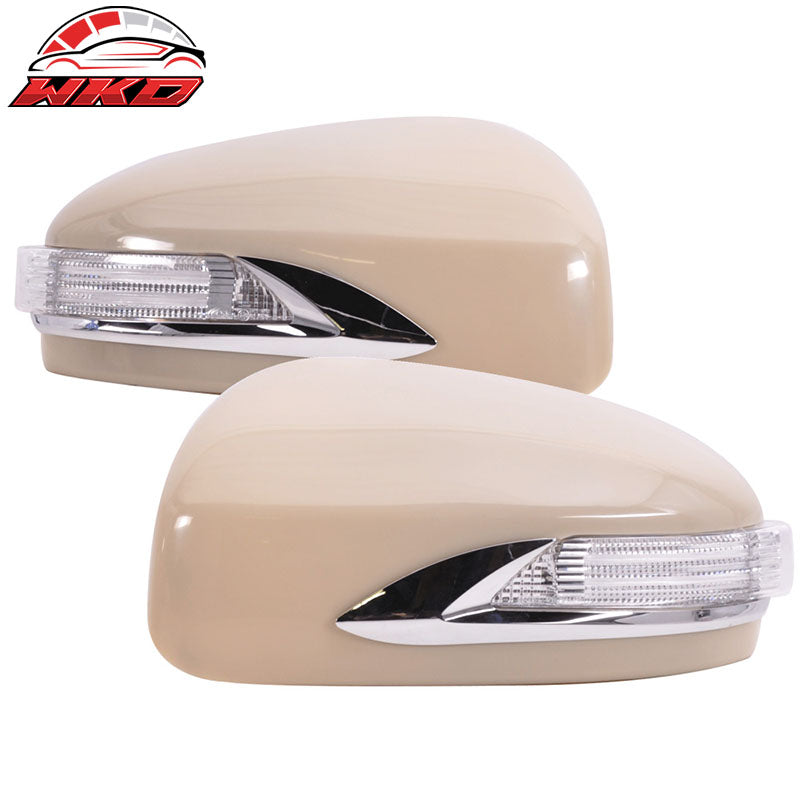 Fits 09-13 Infiniti FX35 13-15 QX70 Side Mirror Cover W/ LED
