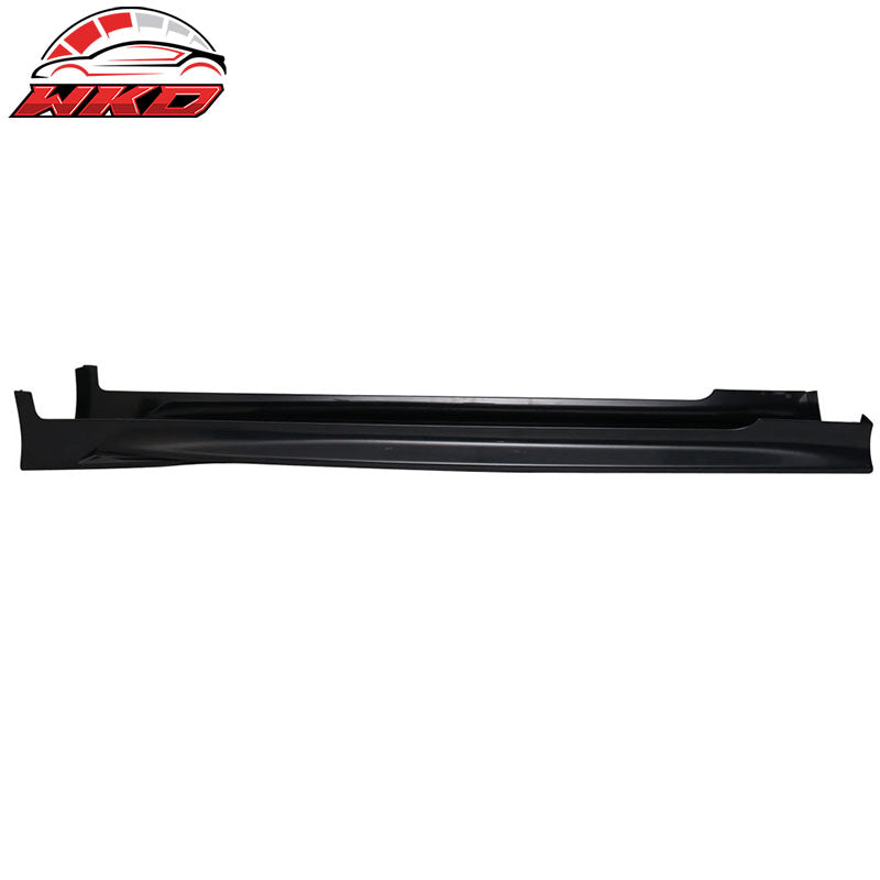Fits 14-23 Infiniti Q50 Unpainted T Style Side Skirts Extension Rocker Panel ABS