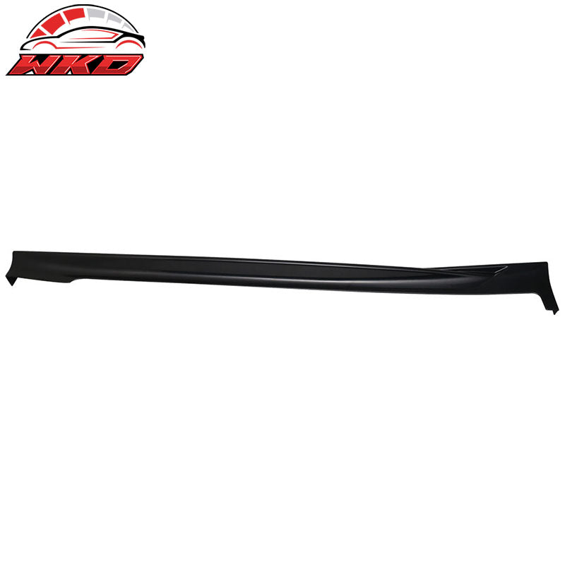 Fits 14-23 Infiniti Q50 Unpainted T Style Side Skirts Extension Rocker Panel ABS
