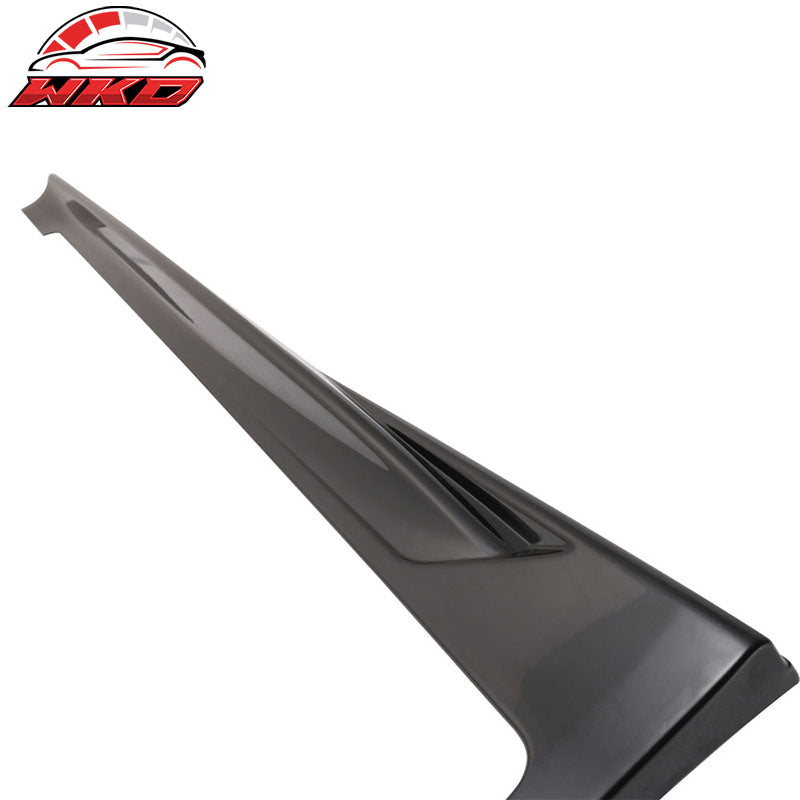 Fits 14-23 Infiniti Q50 Unpainted T Style Side Skirts Extension Rocker Panel ABS