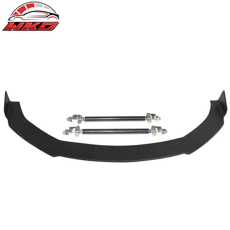 Wholesale 17-22 Infiniti Q60 2Dr Coated Textured Matte Black Front Lip & Splitter Rod