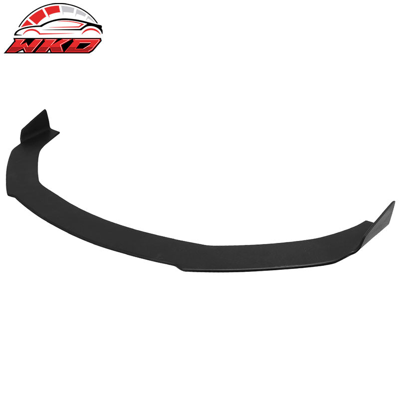 Fits 17-22 Infiniti Q60 2Dr Coated Textured Matte Black Front Lip & Splitter Rod