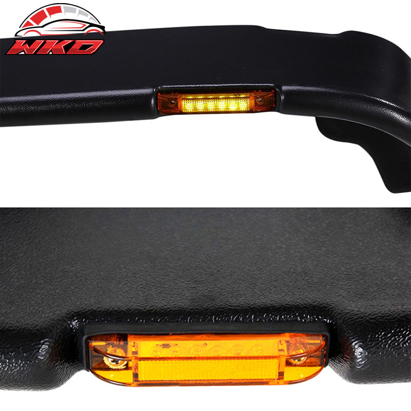 Fits 07-17 Jeep Wrangler JK Flat Texture Fender Flares w/ Side Marker Lights