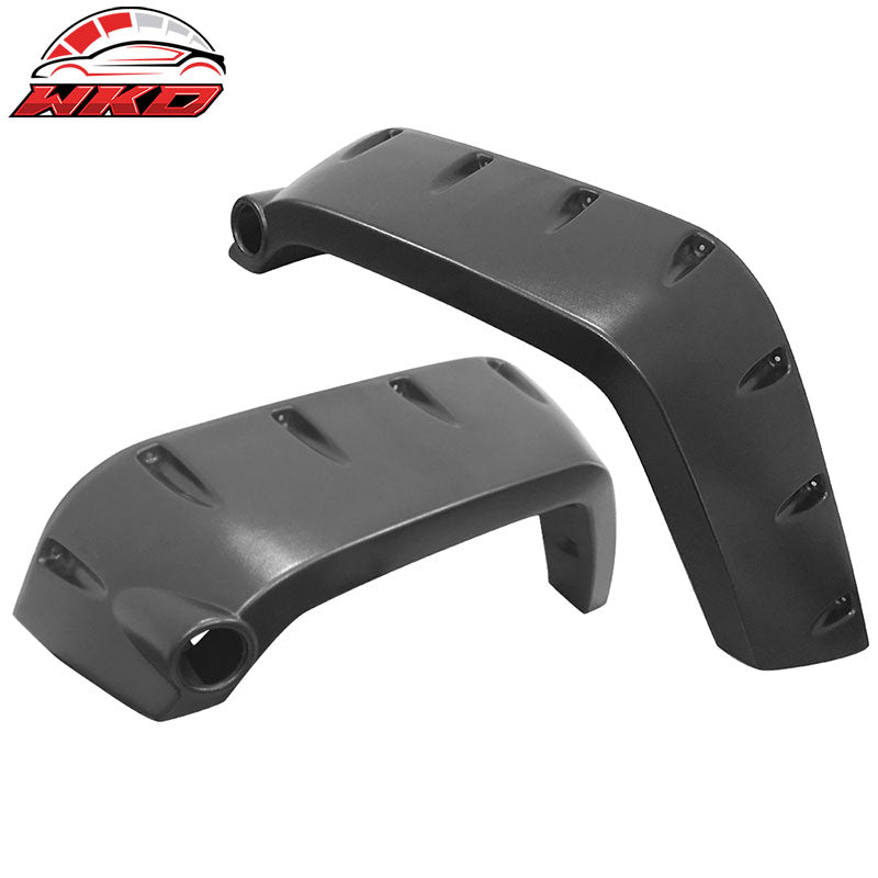 Fits 07-17 Jeep Wrangler JK Pocket Style Fender Flares 4DR ABS Unpainted Texture