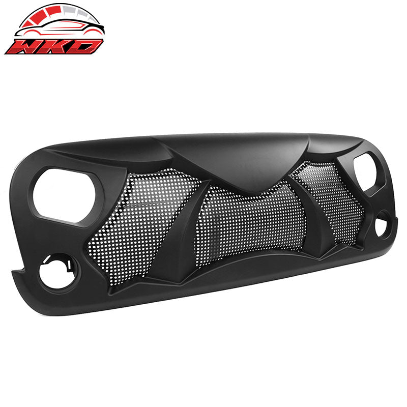 Fits 07-18 Jeep Wrangler Rubicon Sahara Sport JK Front Cobra Grille Guard Insert
