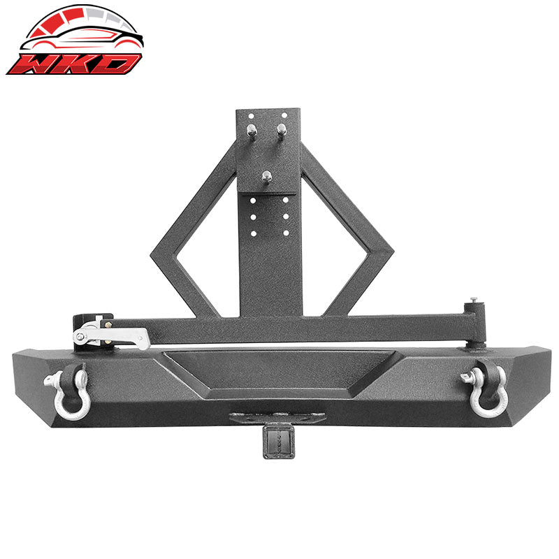 Wholesale 97-06 Jeep Wrangler Rear Bumper Bull Bar Guard With Winch Plate & D Rings