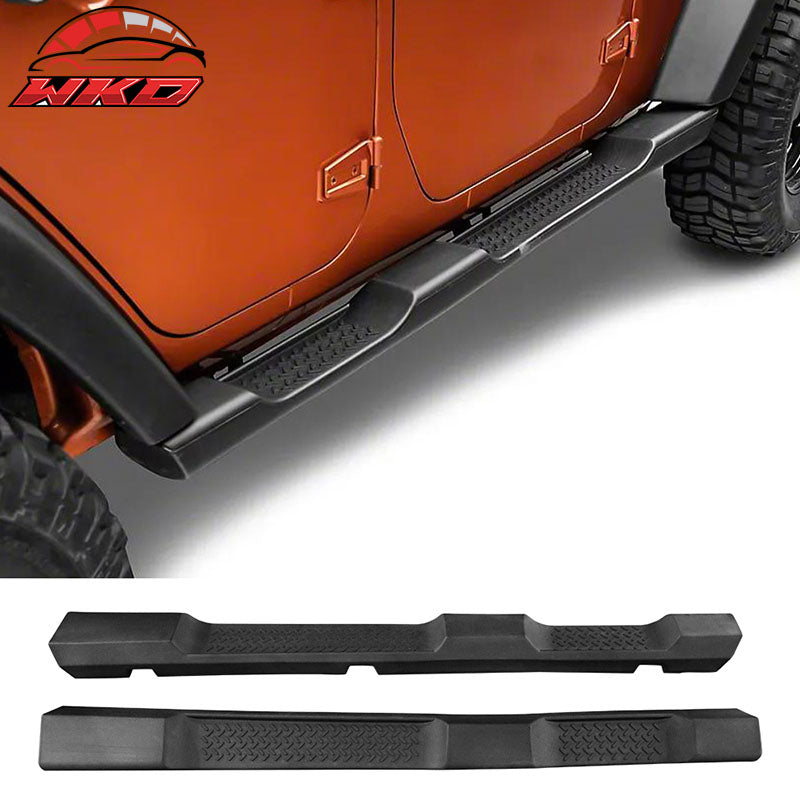 Fits 07-18 Jeep Wrangler JK 4DR Offroad Running Board Side Step Armor Nerf Bar