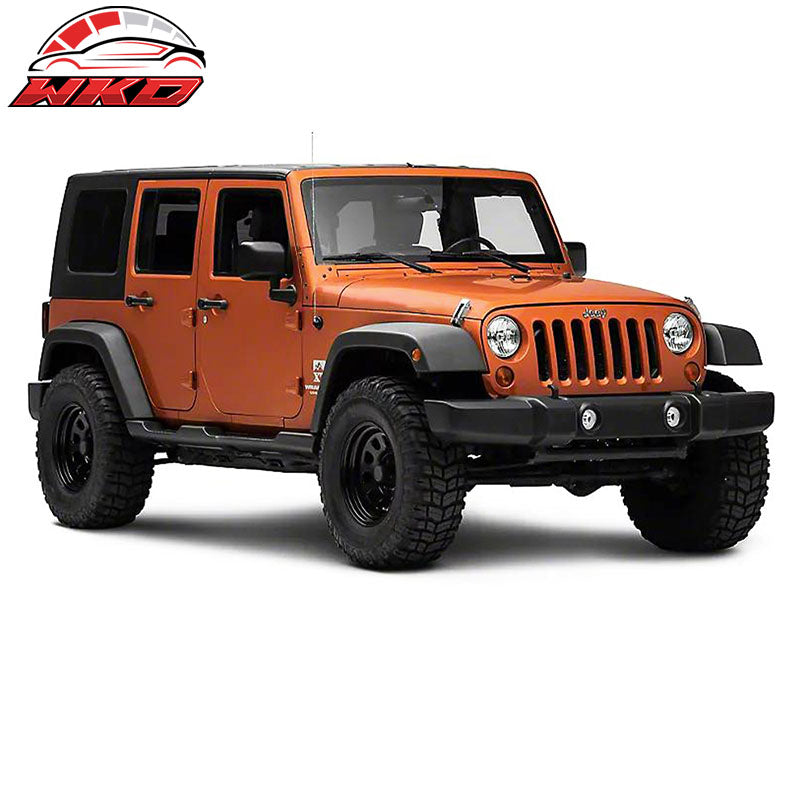Fits 07-18 Jeep Wrangler JK 4DR Offroad Running Board Side Step Armor Nerf Bar