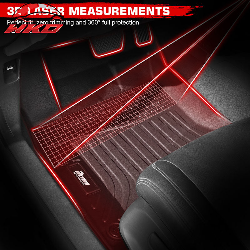 Fits 23-26 Kia Niro EV TPE 3D All Weather Floor Mats Liner 3PC + Trunk Mat Cover