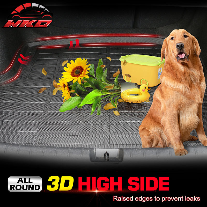 Fits 23-26 Kia Niro EV TPE 3D All Weather Floor Mats Liner 3PC + Trunk Mat Cover