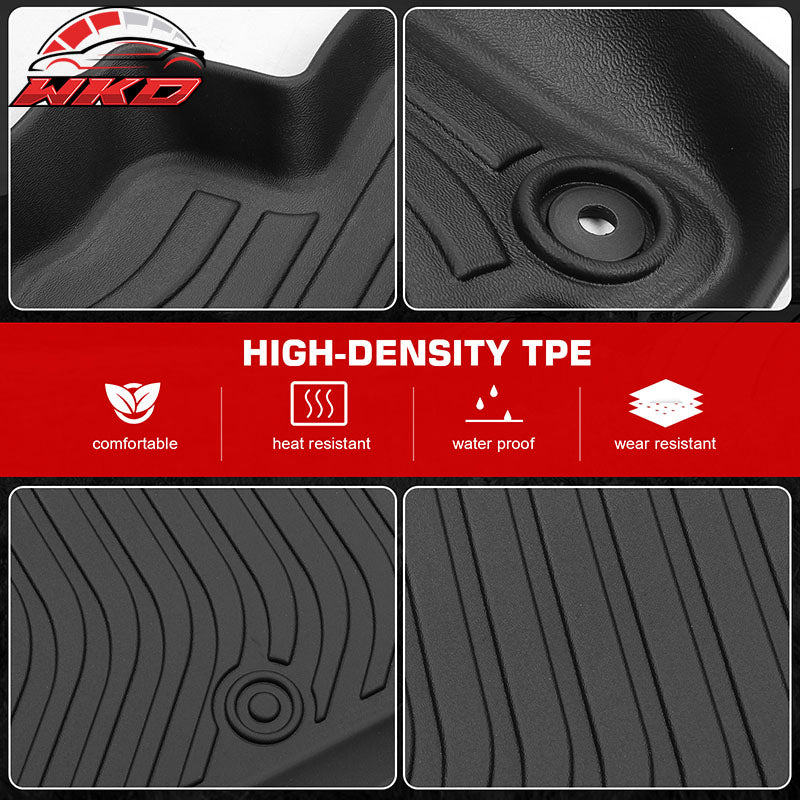 For 23-26 Kia Niro All Weather 3D Molded Floor Mats Carpet Liner + TPE Trunk Mat