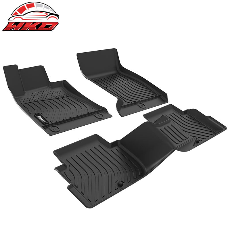Fits 18-23 Kia Stinger AWD Floor Mats All Weather TPE 3D Carpets Liner Guard 3PC