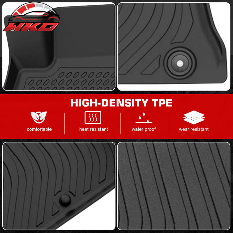 Fits 18-23 Kia Stinger RWD All Weather TPE 3D Floor Mats Liner + Trunk Mat Cover
