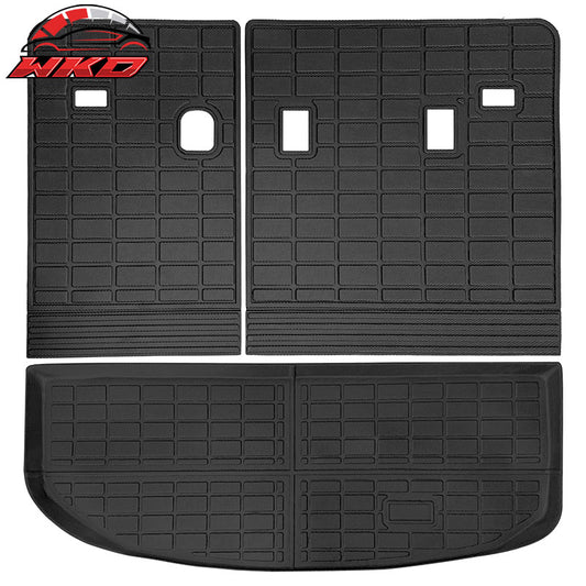 Wholesale 20-25 Kia Telluride 3D Rear Trunk Mat Cargo Liner Cover + Backrest Mats TPE