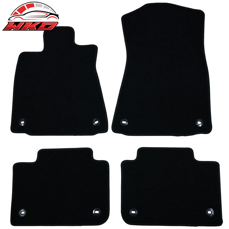 Wholesale 13-20 Lexus GS Floor Mats Front & Rear 4PC Black Nylon