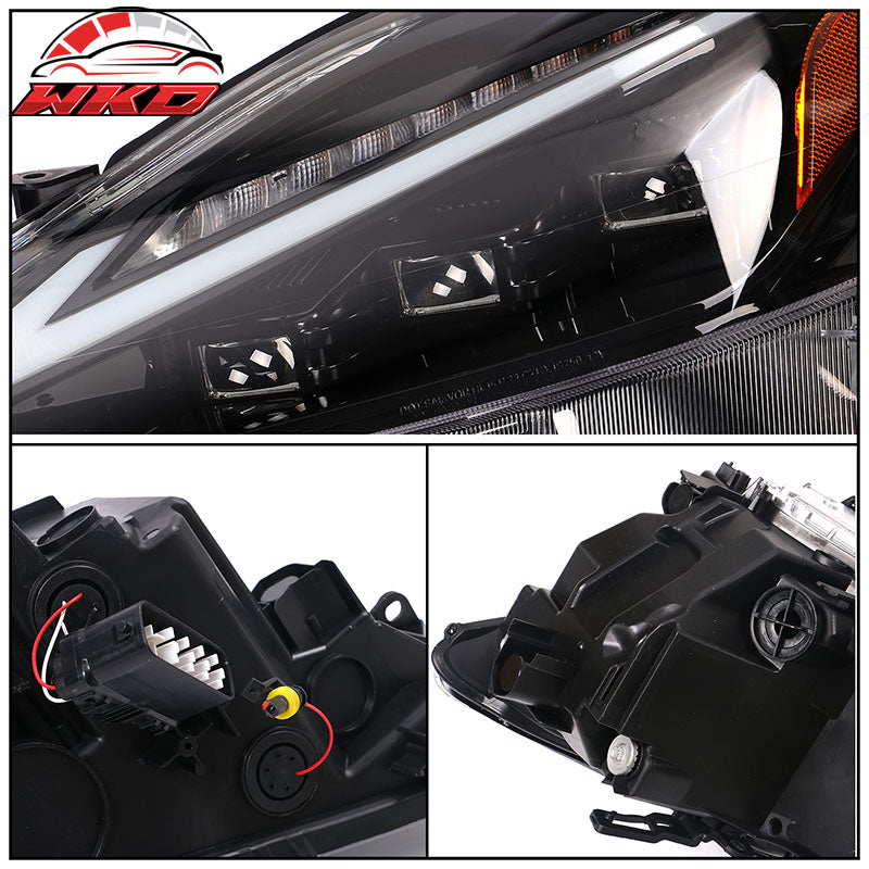Fits 06-13 Lexus IS250 IS350 IS F 21 IS F Sport Style 2PCS Front LED Headlights