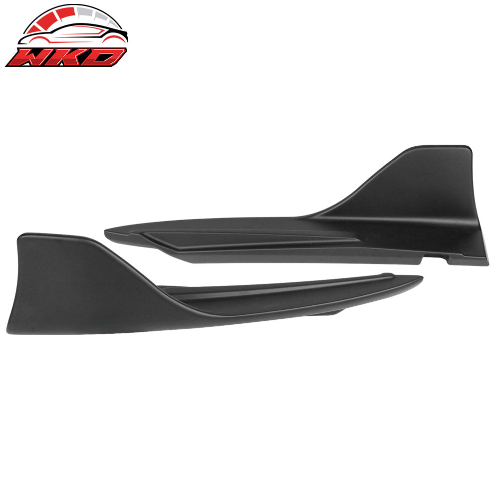 Fits 14-20 Lexus IS IS 250 300 350 Rear Bumper Lip Corner Aprons Matte Black